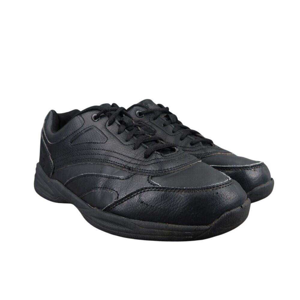 Tredsafe Shoes Men 10 Athletic Trainer Work Comfort Slip Resistant Black Uniform
